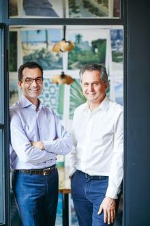 Frédéric Rouvez et Nicolas Steisel, CEO du Groupe Exki. Les deux entrepreneurs n'excluent absolument pas de retenter l'aventure américaine.