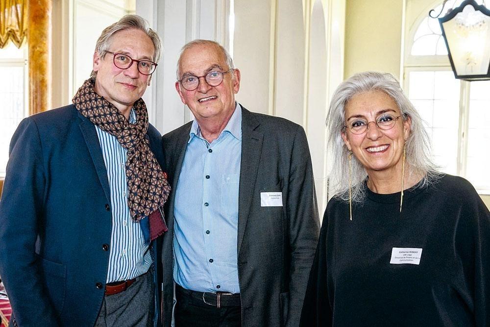 Eric Poskin, gérant d'ePO-I.C.C, Bernard Jehin, économiste, et Catherine Robert, directrice de projets et de la communication au GRE-Liège.