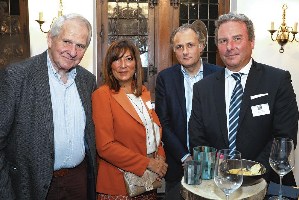Didier Bronne, président d'Etilux, Rosa Calla,  expert-comptable indépendante, Pierre Bottin, avocat,  et Marc Crahay, gérant de Laser Concept.
