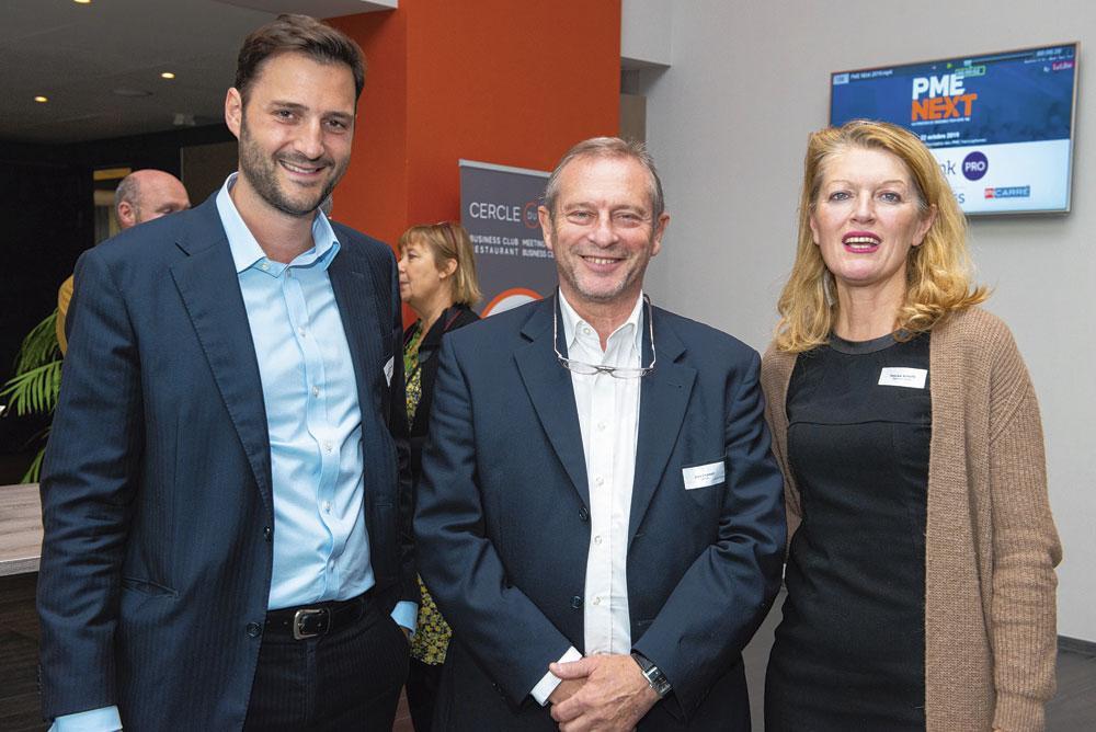 Arnould de Foestraets, wealth manager  chez CapitalAtWork, Jean Crahay, CEO de Jema,  et Pascale Schutz, group director chez Mercuri Urval.