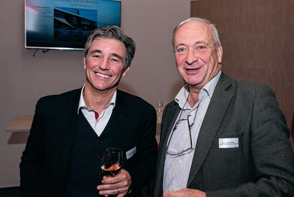 Jean-Marc Michelet, CEO d'Eurinvest Partners, et Olivier Cruysmans, mentor d'entreprises chez Tega Consulting.