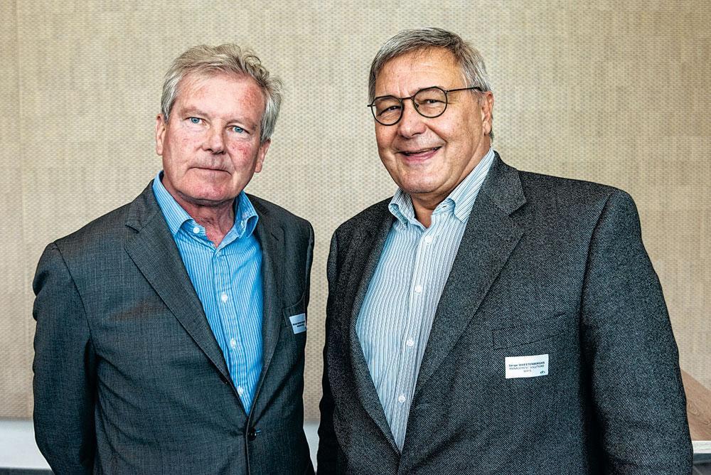 Michel Helbig de Balzac, administrateur délégué  de Wagram Invest, et Serge Wuestenberghs, gérant  de Management Solutions Ways.