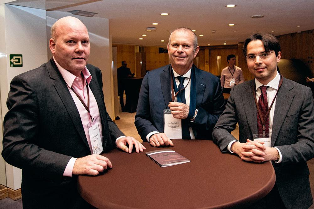Sieb Hoogstra, directeur d'Enterprise Florida,  Jean-Paul Spijker, directeur général Benelux de Trelleborg, et Eric Blomme, counsel chez Baker & McKenzie.