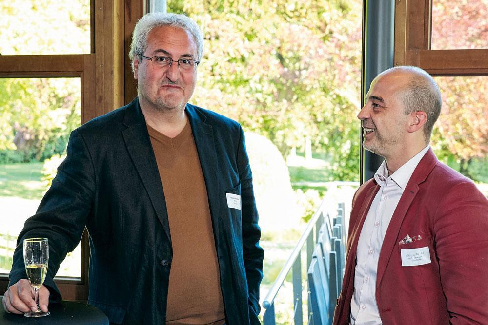 Hossein Akhlaghi, directeur de Balma, et Olivier Meire, private banker business developer chez BNP Paribas Fortis.