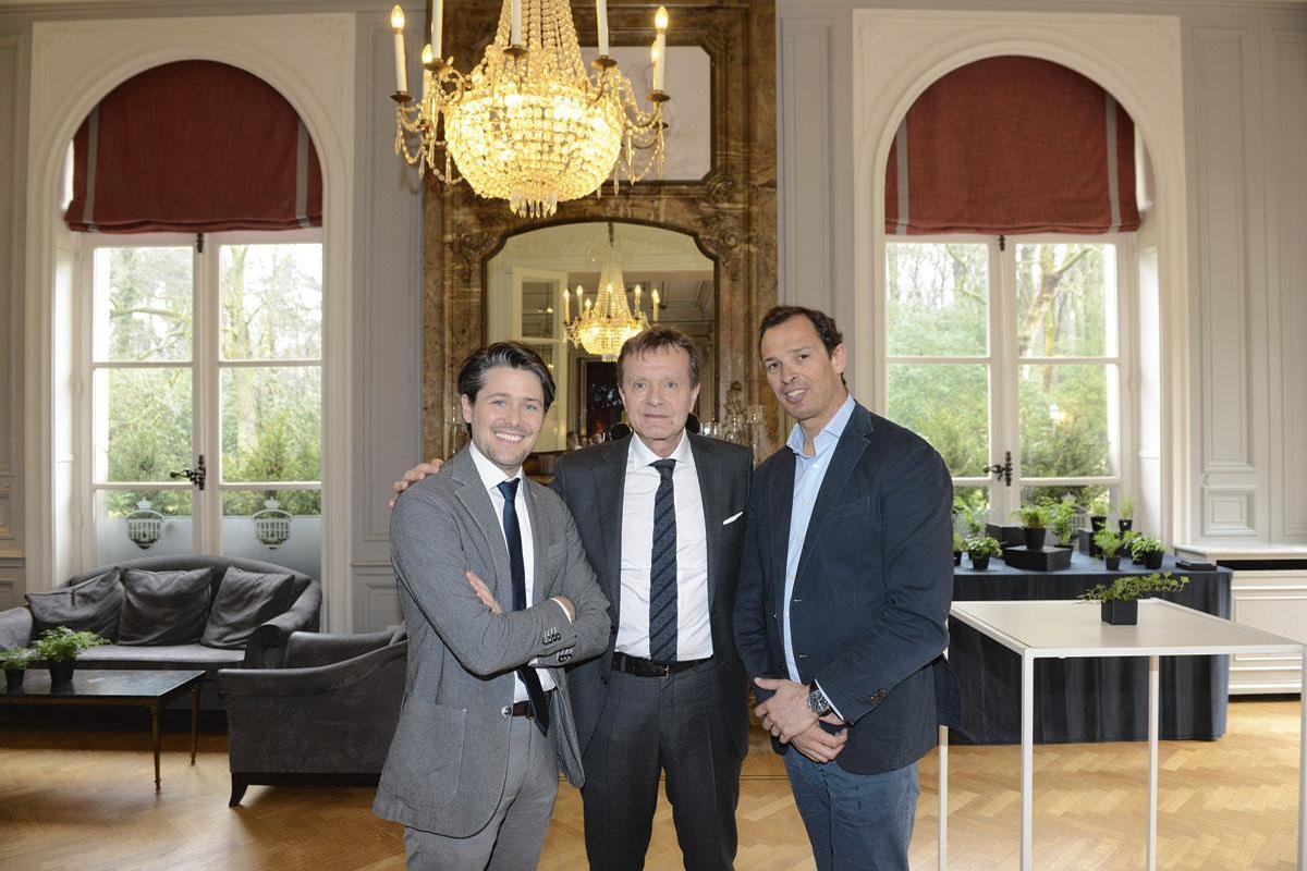 François Van Meulecom, directeur financier d'Aréa Real Estate, Alain van  den Hove et Emmanuel Peterbroeck, administrateurs de Choux de Bruxelles.