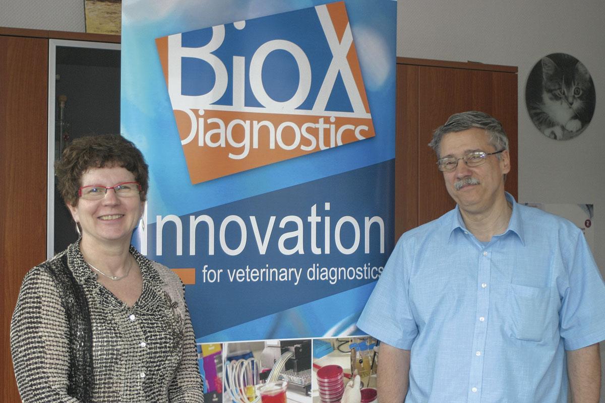 Annita Ginter et Philippe Coppe (Bio-X Diagnostics)