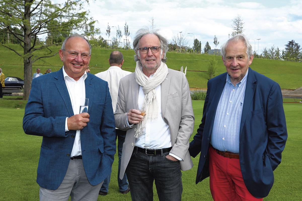 André Bahim, directeur de CE+T Telecom, Jean-Louis Rampen, CEO de NSI,  et Didier Bronne, président d'Etilux.