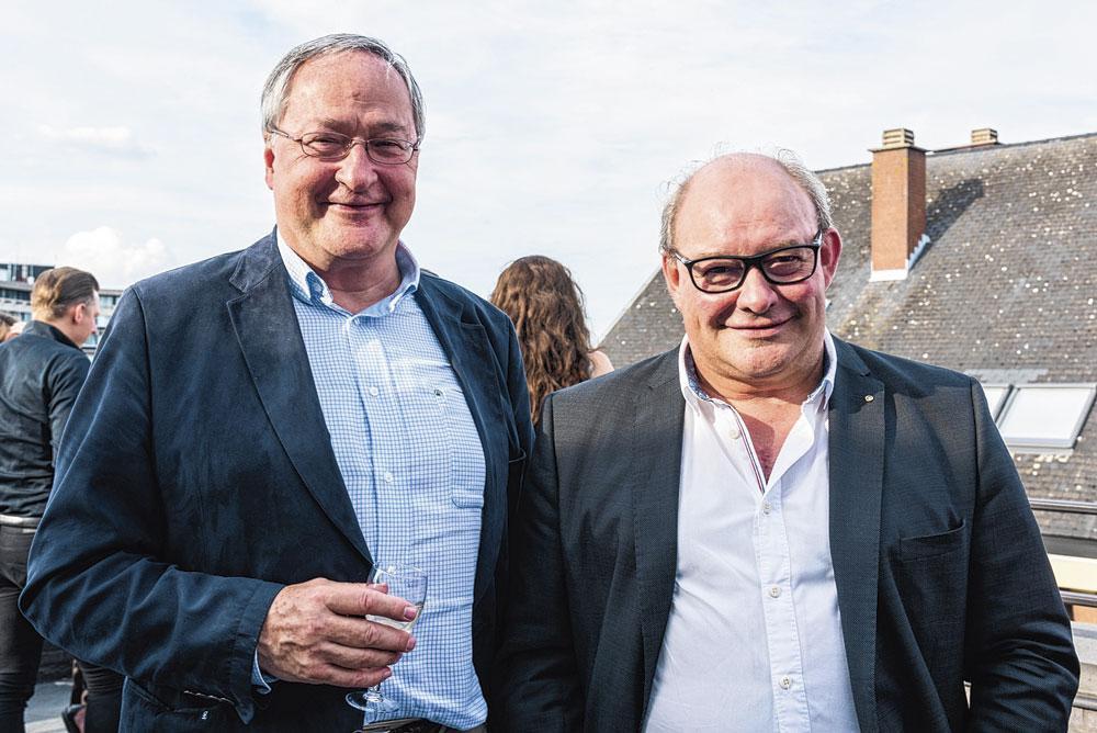 Emmanuel Capelle, senior relationship manager grandes entreprises chez ING, et Philippe Martin, administrateur délégué de Wallonie Matériaux.
