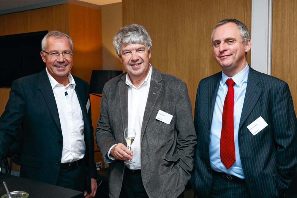 Didier Depreay, CEO de Point Chaud, André Kilesse, président de BDO Belgium, et Marc Beaujean, membre du comité de direction de P&V.