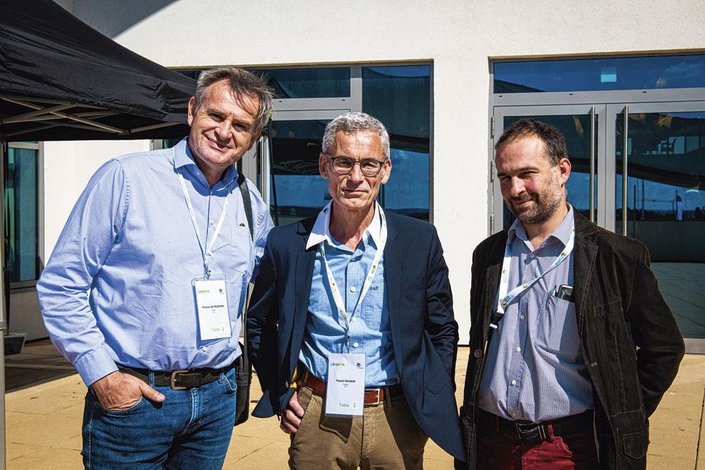 Thomas De Praetere et Pascal Mahaux, respectivement  CEO et CIO de Foodgie, et Stéphane Houbion, business developer  à Job@Skills.