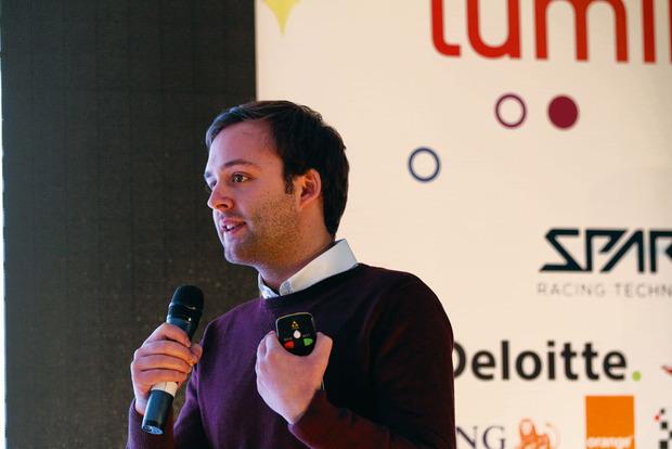 Quentin Gemine, cofondateur de BlackLight Analytics, lauréat du concours de start-up.