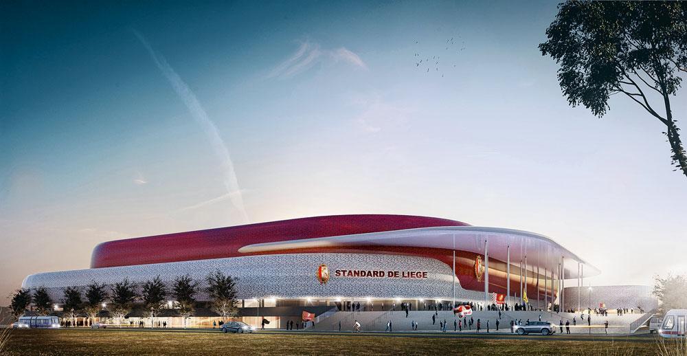 Le futur écrin du Standard de Liège devrait enfin être à la hauteur du standing de l'équipe. Une grande halle couverte ceinturera notamment le stade pour mieux accueillir les supporters. Fin du chantier espéré dans cinq ans.