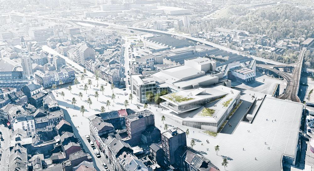 Le futur Palais des Congrès à Charleroi doit permettre de revitaliser complètement la Ville-Haute.