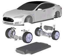 La principale performance de la Tesla: une batterie qui offre une autonomie de 400 km.