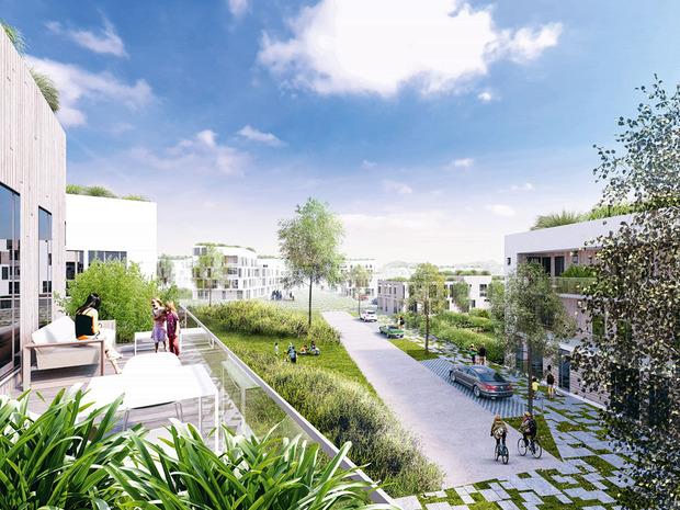 Le futur écoquartier sur le site des Sartis, à Hensies : 950 nouveaux logements.