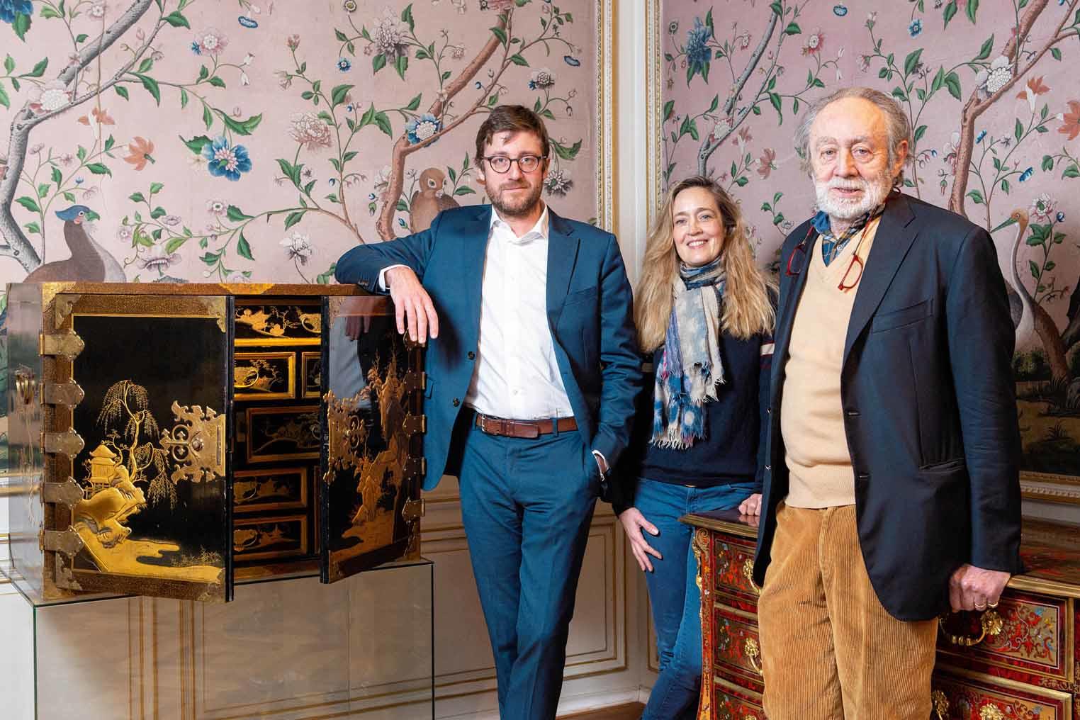 Marc-Henri Jaspar Costermans et ses enfants Arnaud et Valérie