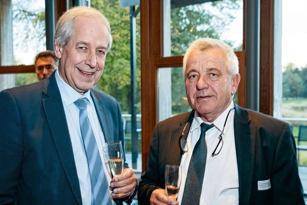 Pierre Gustin, directeur entreprises et institutionnels Wallonie chez ING, et Guy Paternoster, membre du comité de direction de la Raffinerie Tirlemontoise.