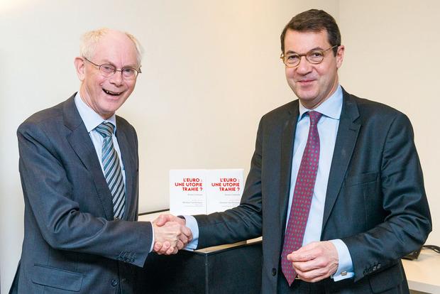 Herman Van Rompuy et Bruno Colmant