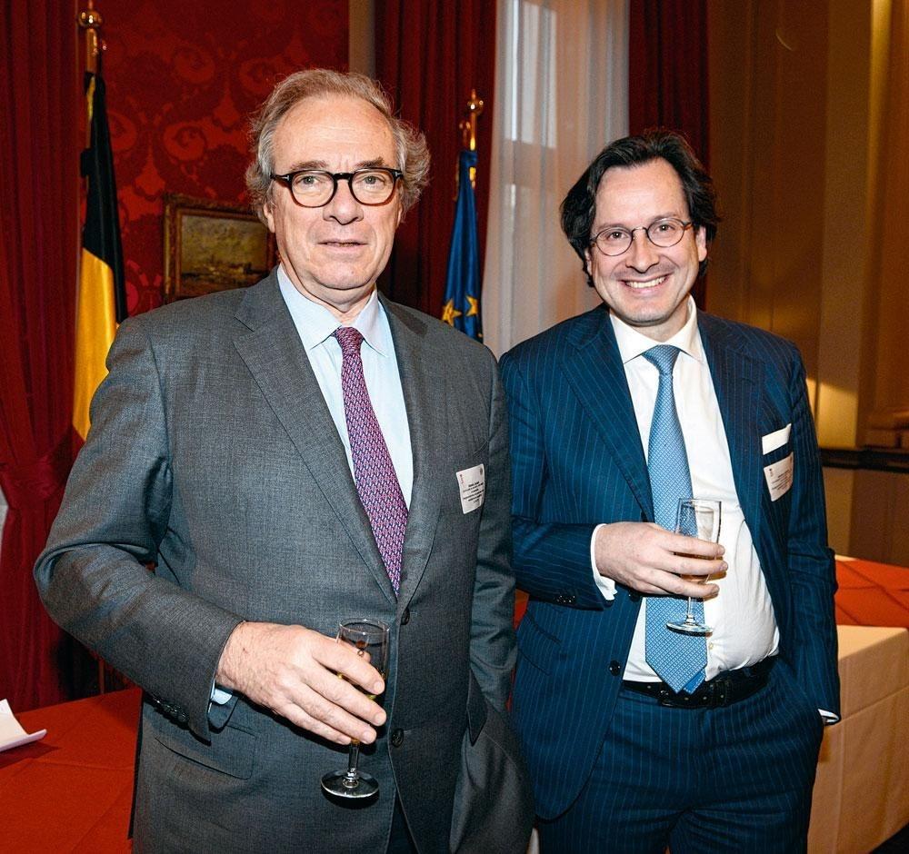 Alexandre Grosjean, président des Galeries Royales Saint-Hubert, et Alexandre de Saint-Marcq, managing partner du groupe Gesti-Conseils.