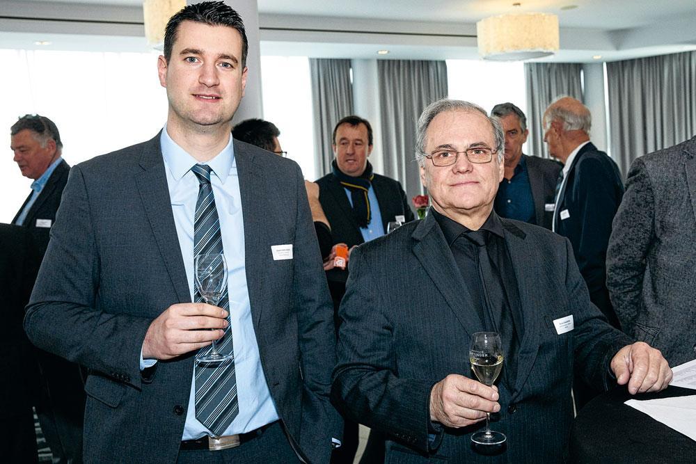 Lionel Verlinden, directeur financier de Gobert Matériaux, et René Chaidron, administrateur-gérant d'Imacis.