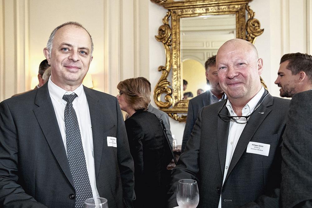 Charles Tefnin, senior corporate banker chez Belfius, et Philippe Gégo, directeur général de Gégo.