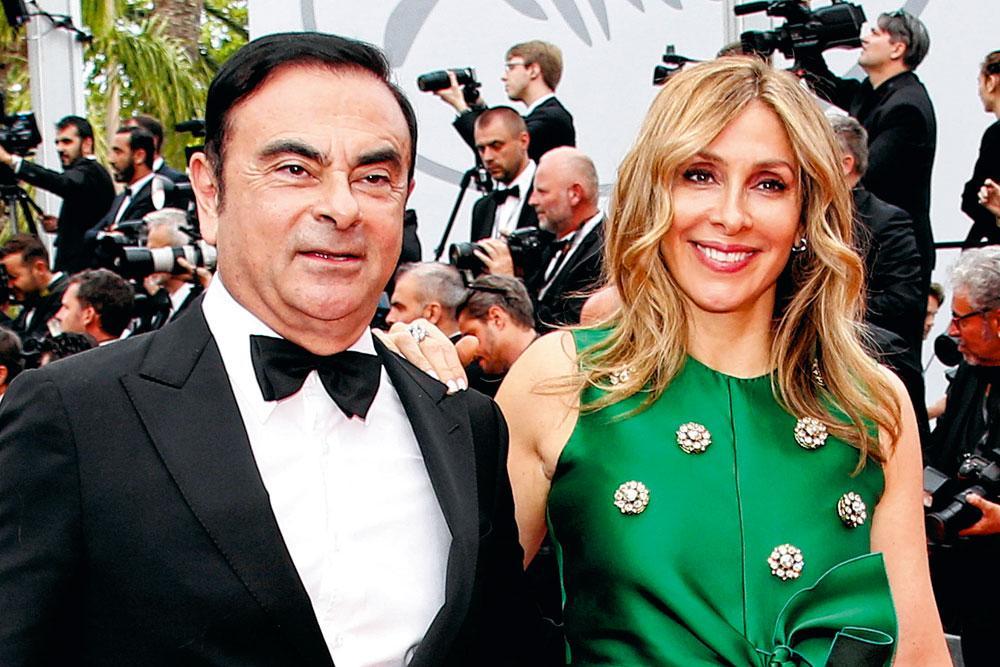 Le patron de l'Alliance avec sa femme en mai 2017, lors du festival de Cannes.