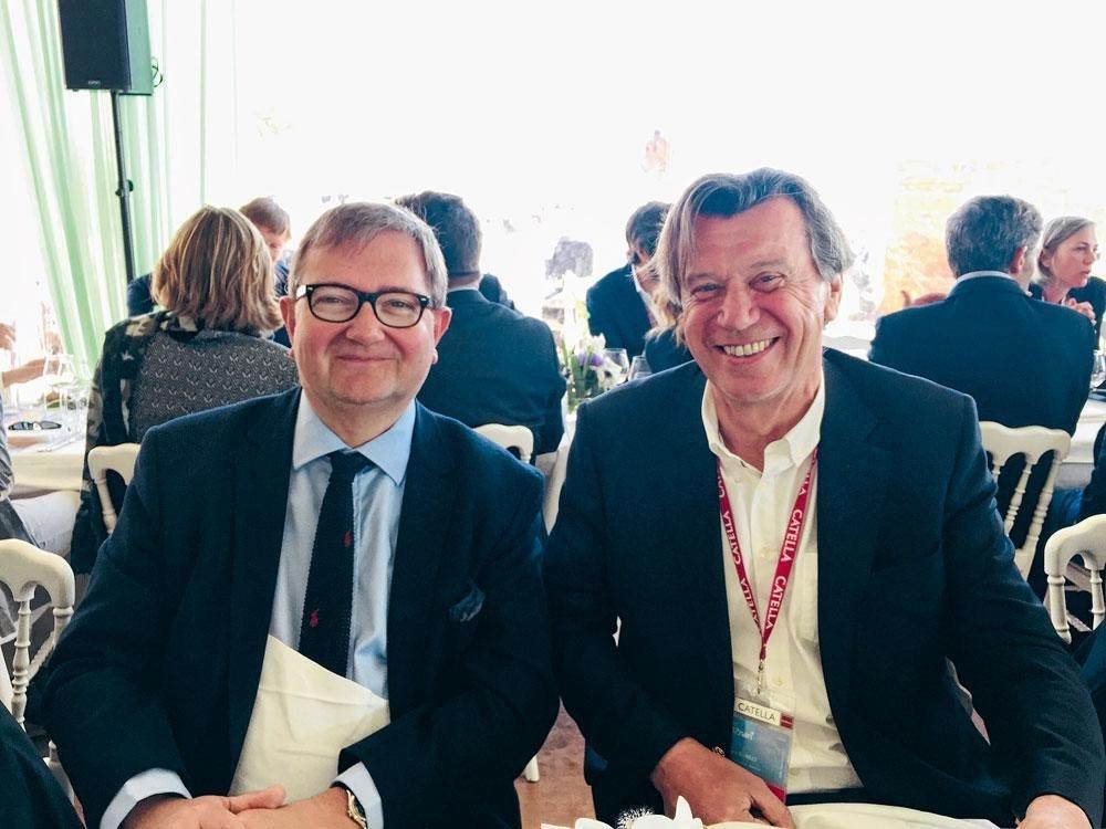 Philippe Coenraets, président du cabinet Coenraets, et Renaud Bentegeat, président de la CCI France Belgique.