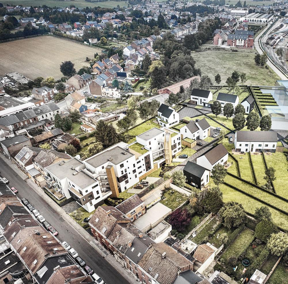 APAC. Développé par ZestRed, en collaboration avec Lixon, ce projet de 145 appartements situé à Pont-à Celles, sur le chancre de l'ancien site de l'Atelier Pont-à-Cellois (APAC) sera livré en septembre 2021.