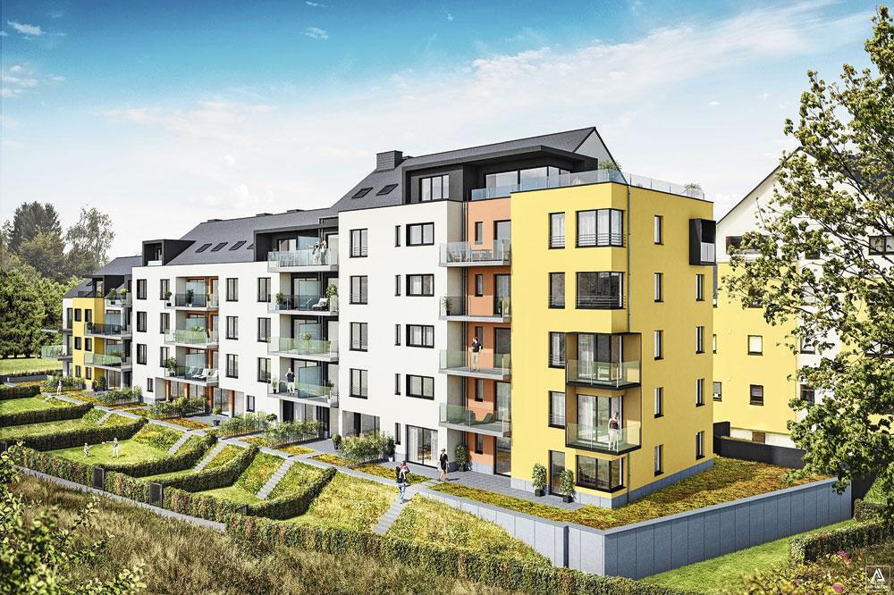 RESIDENCE LILAS. Ce projet de 40 appartements développé par Immolux est situé en plein centre d'Arlon. La résidence Lilas est la troisième phase du projet de l'Ilot Vert.