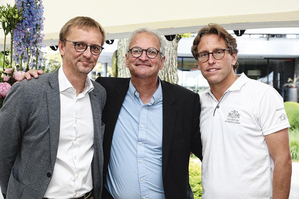 Frédéric Driessens, COO de Noshaq,  Alain Matrige, managing partner de Quest  of Talent, et Gilles Olivier Moury, CEO  de Moury Construct.