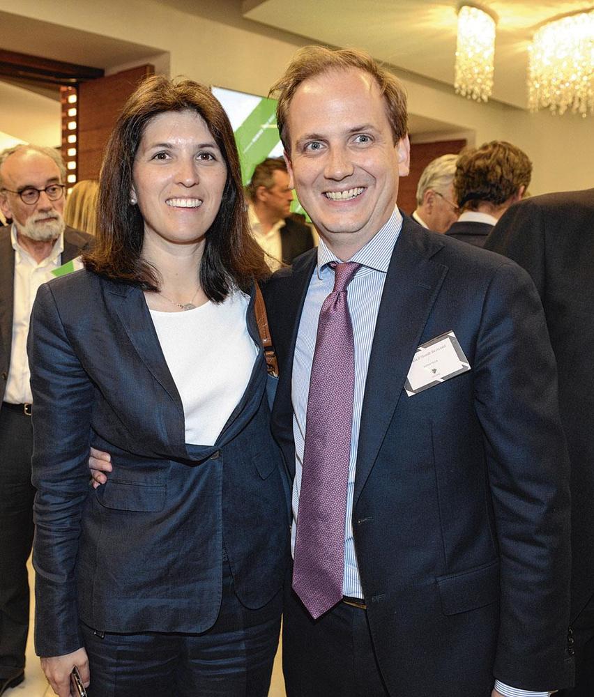 Alexia Bertrand, cheffe de cabinet du vice-Premier ministre Didier Reynders, et son mari Amand-Benoît D'Hondt, head of fund management chez AG Real Estate.