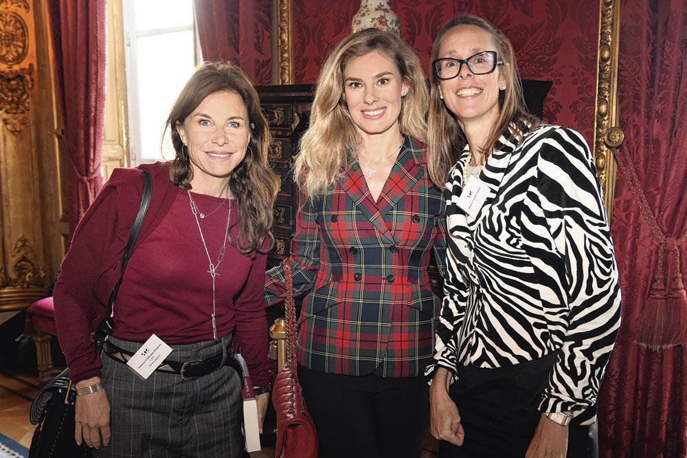 Frédérique Pauporte, directrice de Barnes Bruxelles,  Barbara de Jonghe, et Ysabelle Vuillard, avocate.