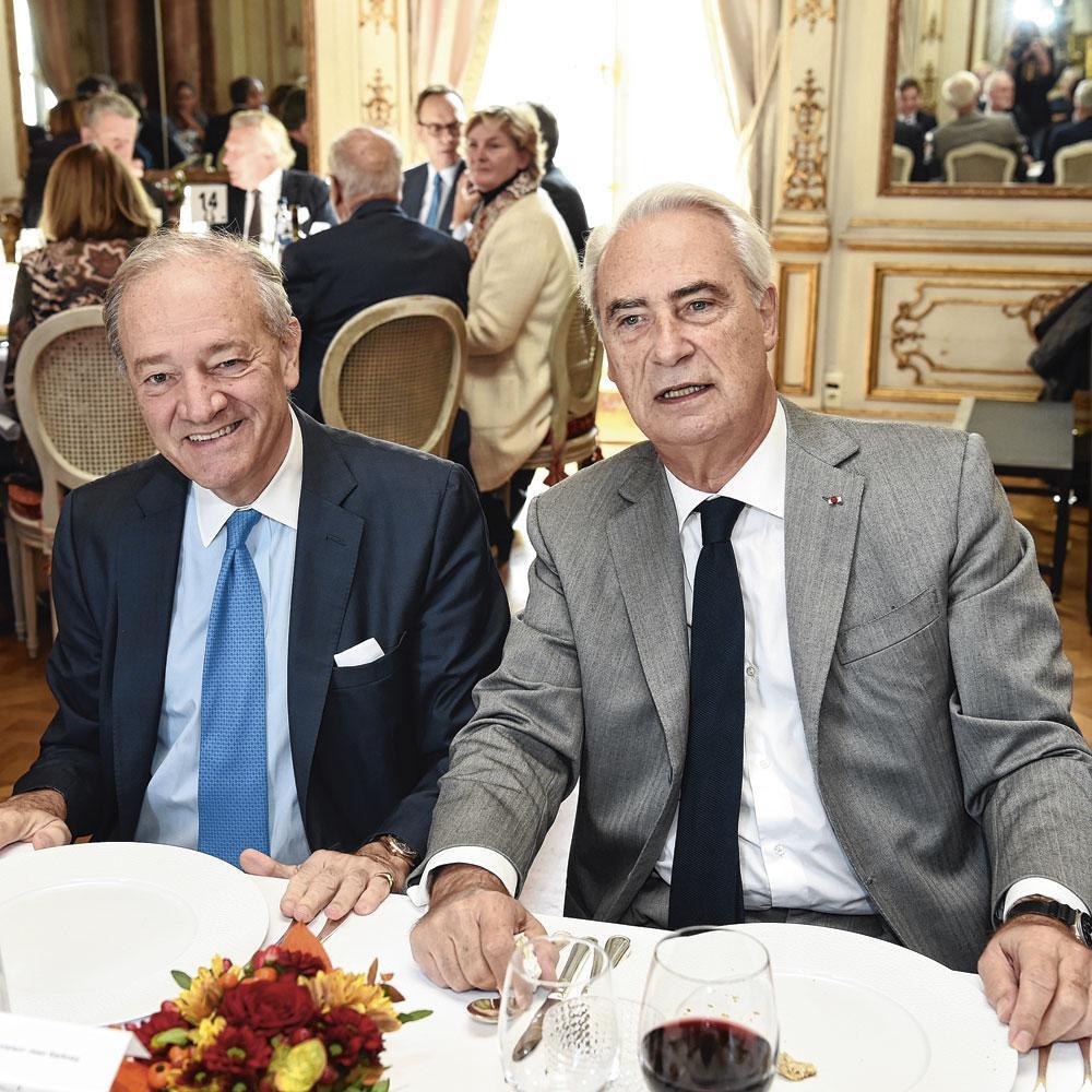 Luc Bertrand, président d'Ackermans & van Haaren, et Alain De Pauw, président de Compagnie de Promotion.