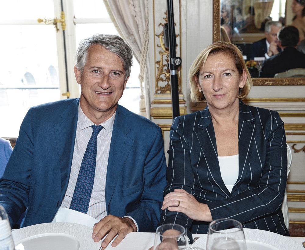 Pierre Nothomb,  et Hélène Farnaud-Defromont, ambassadeur de France.