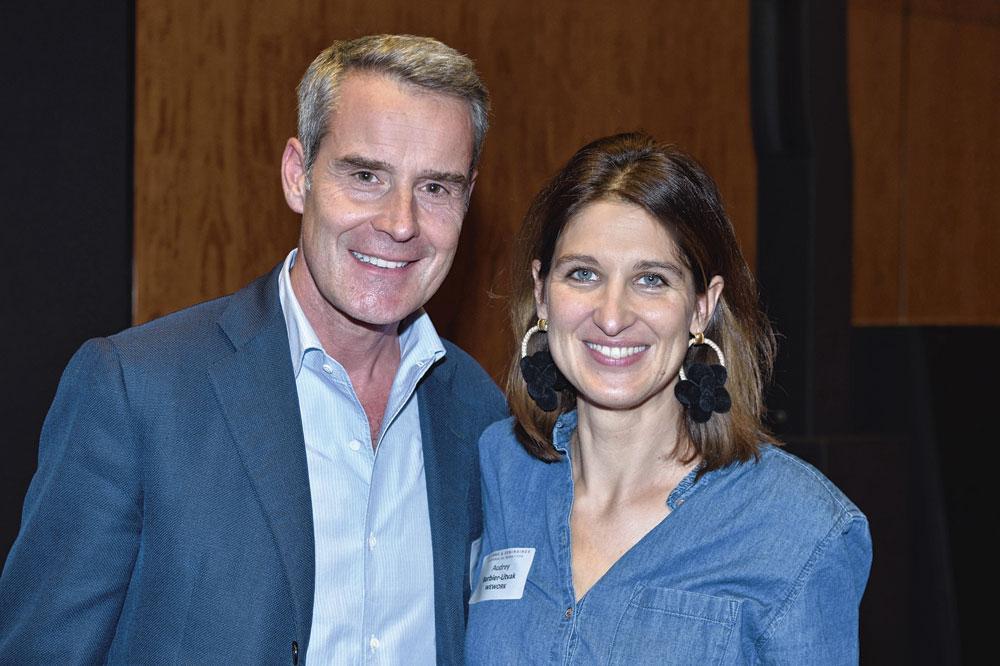 Nicolas Orts, CEO d'Eaglestone et Audrey Barbier-Litvak, directrice générale Europe de WeWork.
