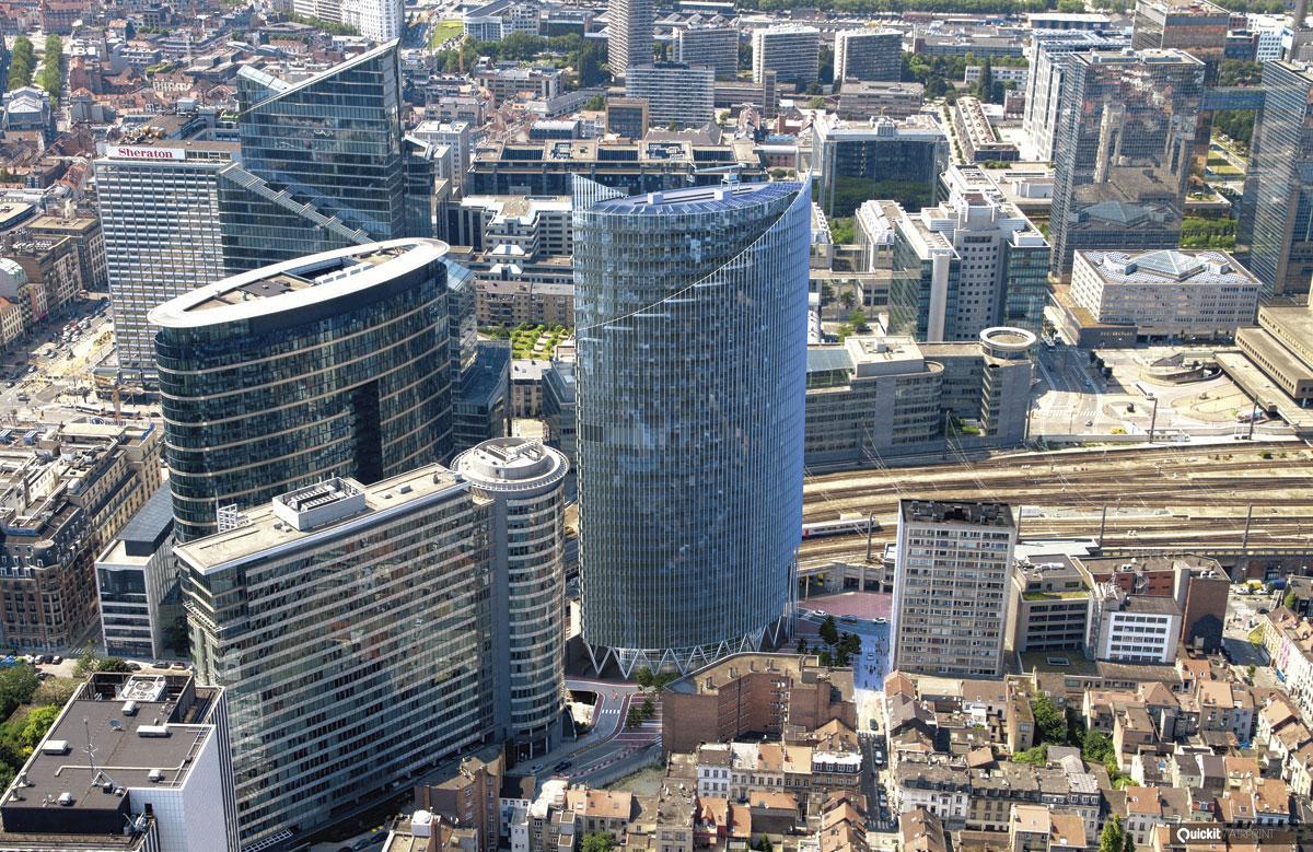 SILVER TOWER. La Région bruxelloise a loué 41.000 m2 de l'immeuble Silver Tower de Ghelamco pour y loger 2.000 fonctionnaires. La livraison est attendue d'ici peu.