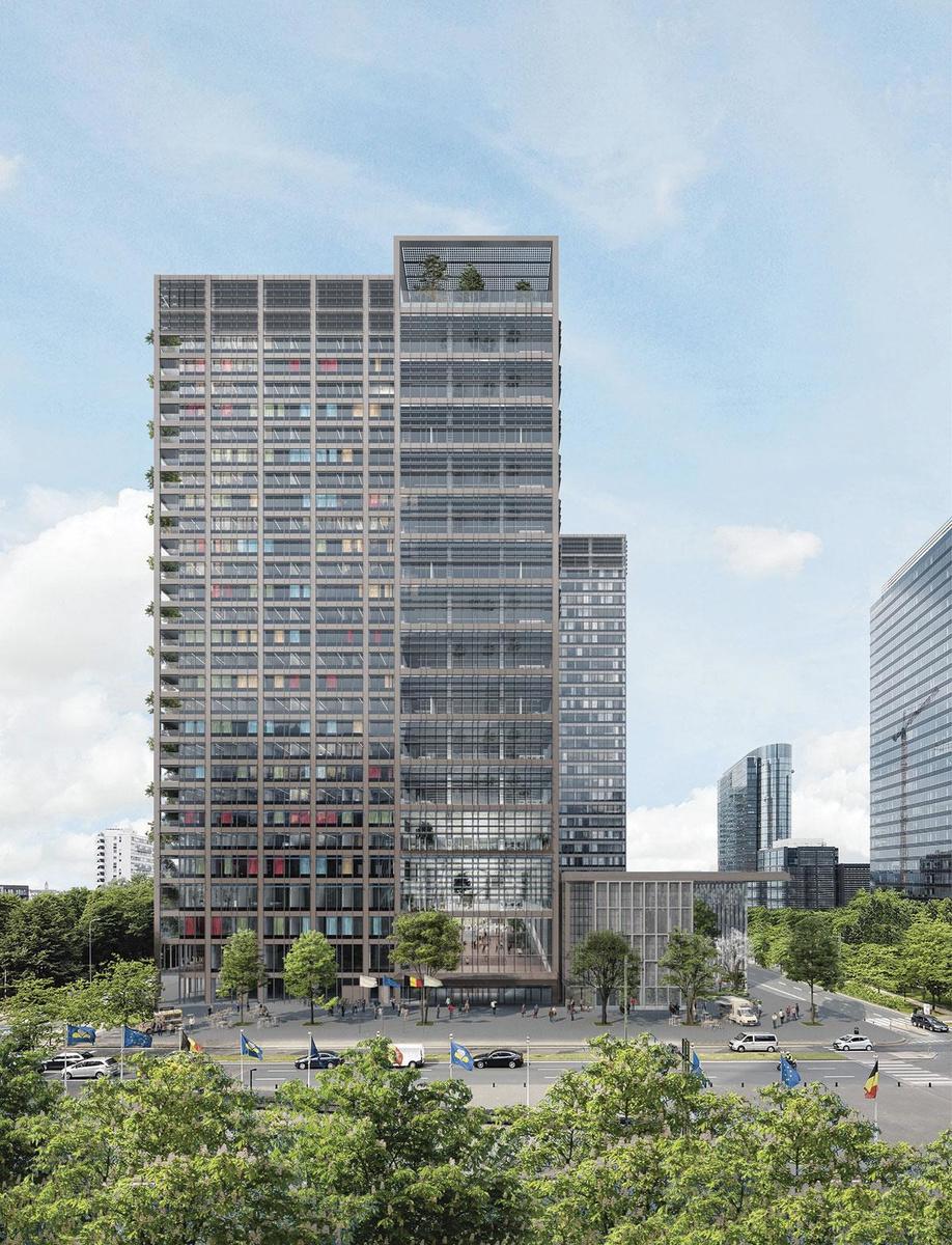 ZIN. L'immeuble Zin, développé par Befimmo, dans le quartier Nord, a enregistré la plus importante transaction de l'année avec 70.000 m2 pour la Communauté flamande. Il sera livré en 2023.