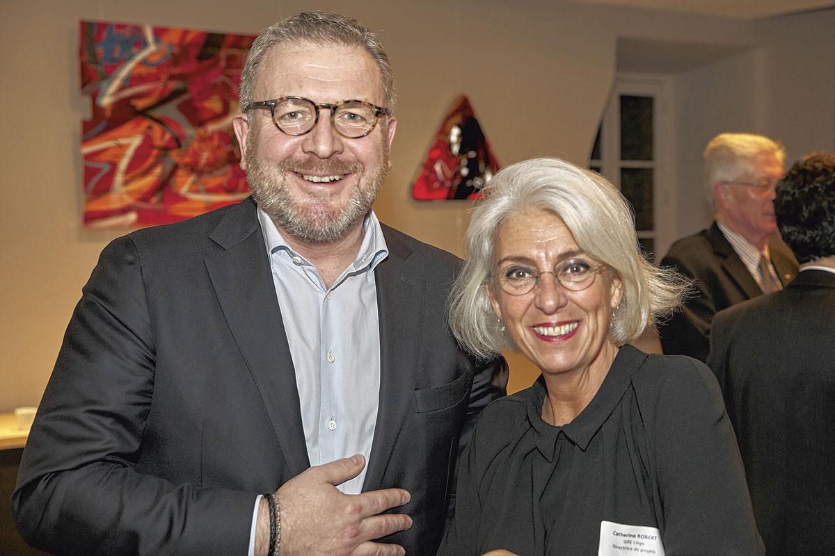 Henri Prévost, CEO de BSPK,  en compagnie de Catherine Robert.