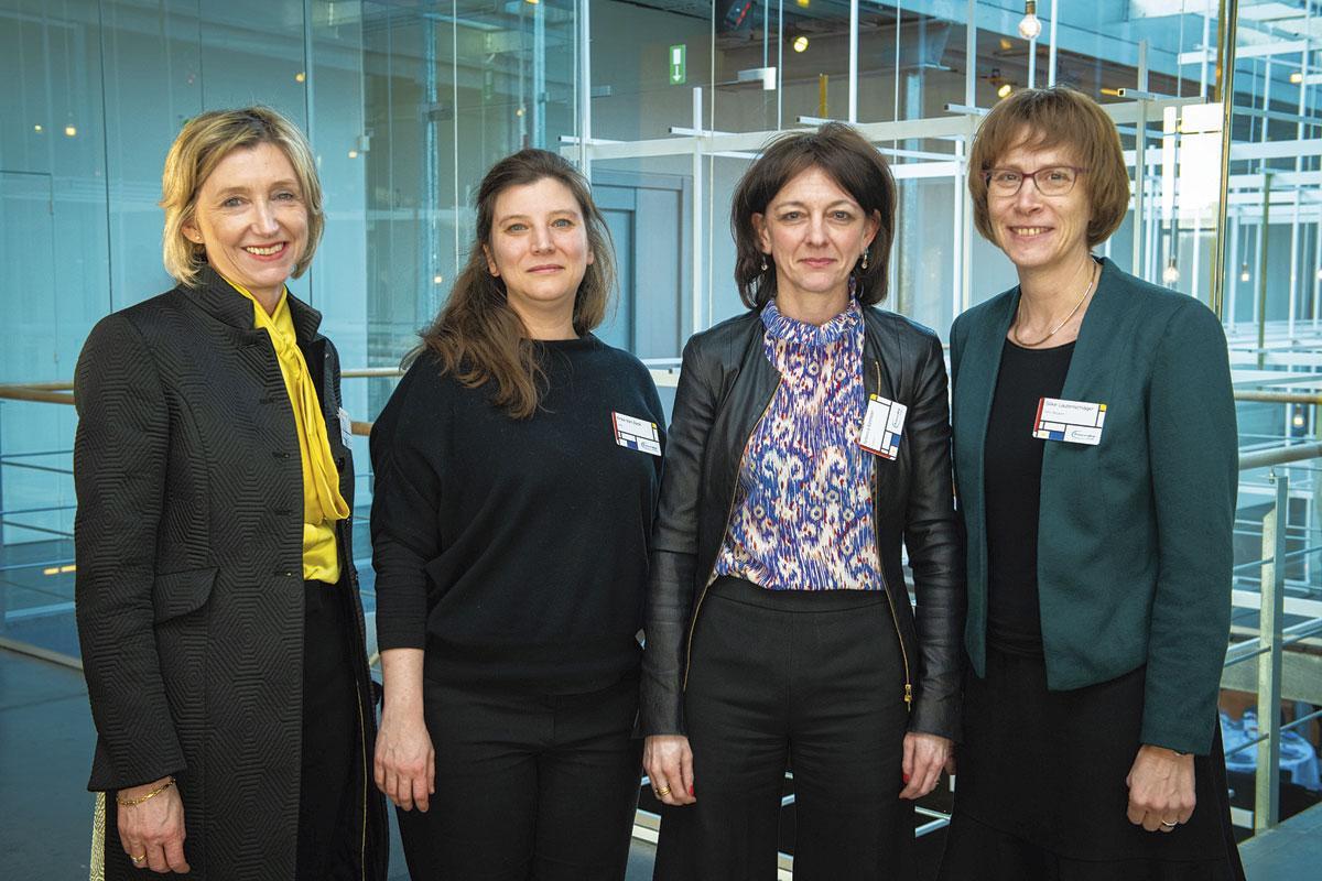 Kathleen Van den Eynde, CEO d'Allianz Belgium, Erika Van Dyck, CEO de D.A.S., Rebecca Ramboer, CEO de Protect Insurance Company, et Silke Lautenschläger, CEO de DKV.