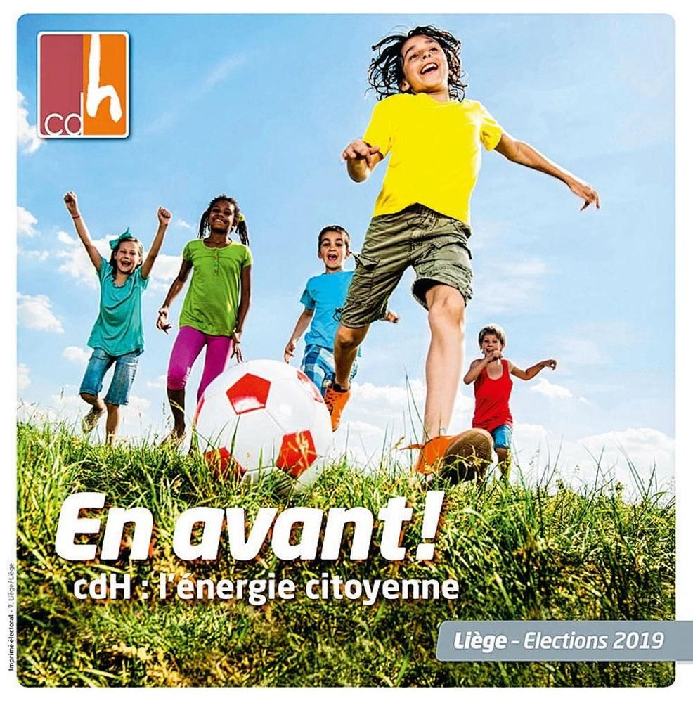 La brochure du cdH, éditée à près de 2,5 millions d'exemplaires.