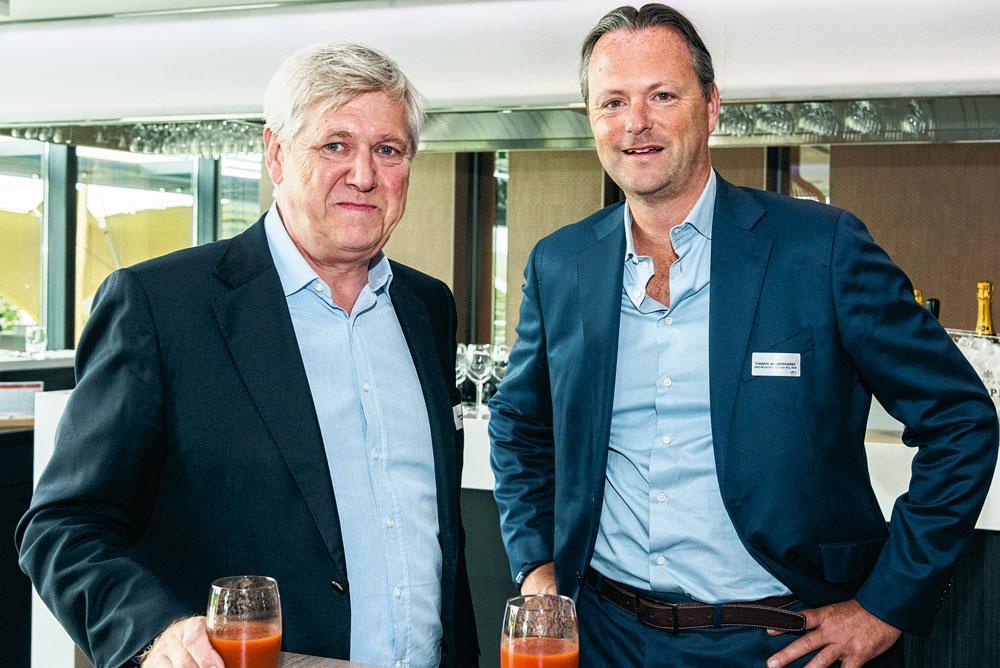 Daniel Capelle, administrateur de Sogemob, aux côtés de Frédéric de Liedekerke, chargé de relations grandes entreprises Brabant wallon-Namur chez ING.
