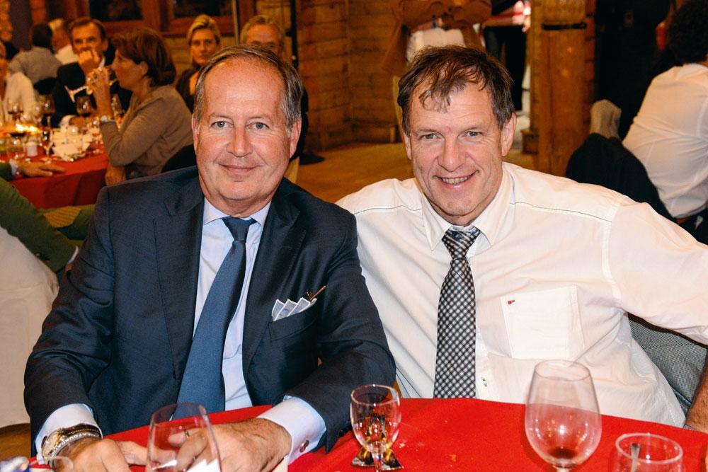 Philippe Delusinne, CEO de RTL Belgium, et Jean-Jacques Cloquet, CEO de Brussels South Charleroi Airport qui deviendra en janvier prochain co-CEO de Pairi Daiza, en charge de l'opérationnel et du commercial.