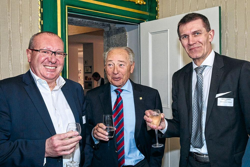 Pierre Lorquet, vice-président chez Capgemini Belgium, Pierre Kridelka, gérant de Peka, et Quentin Gemoets, administrateur délégué d'Etilux.