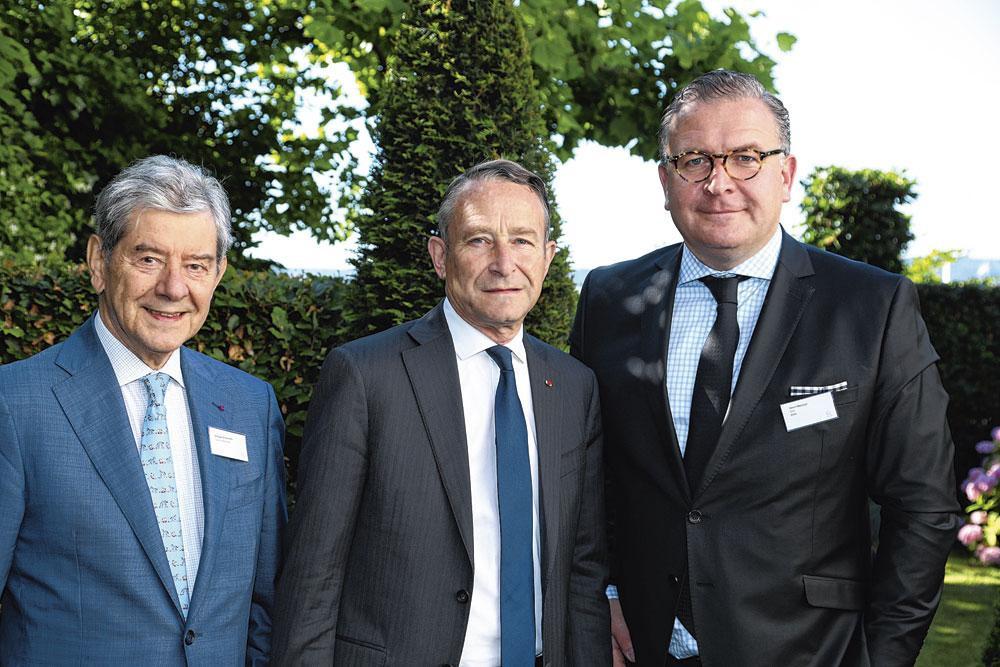 Philippe Delaunois, administrateur de sociétés, le général Pierre de Villiers, et Henri Prevost, CEO du cabinet de conseil BSPK.