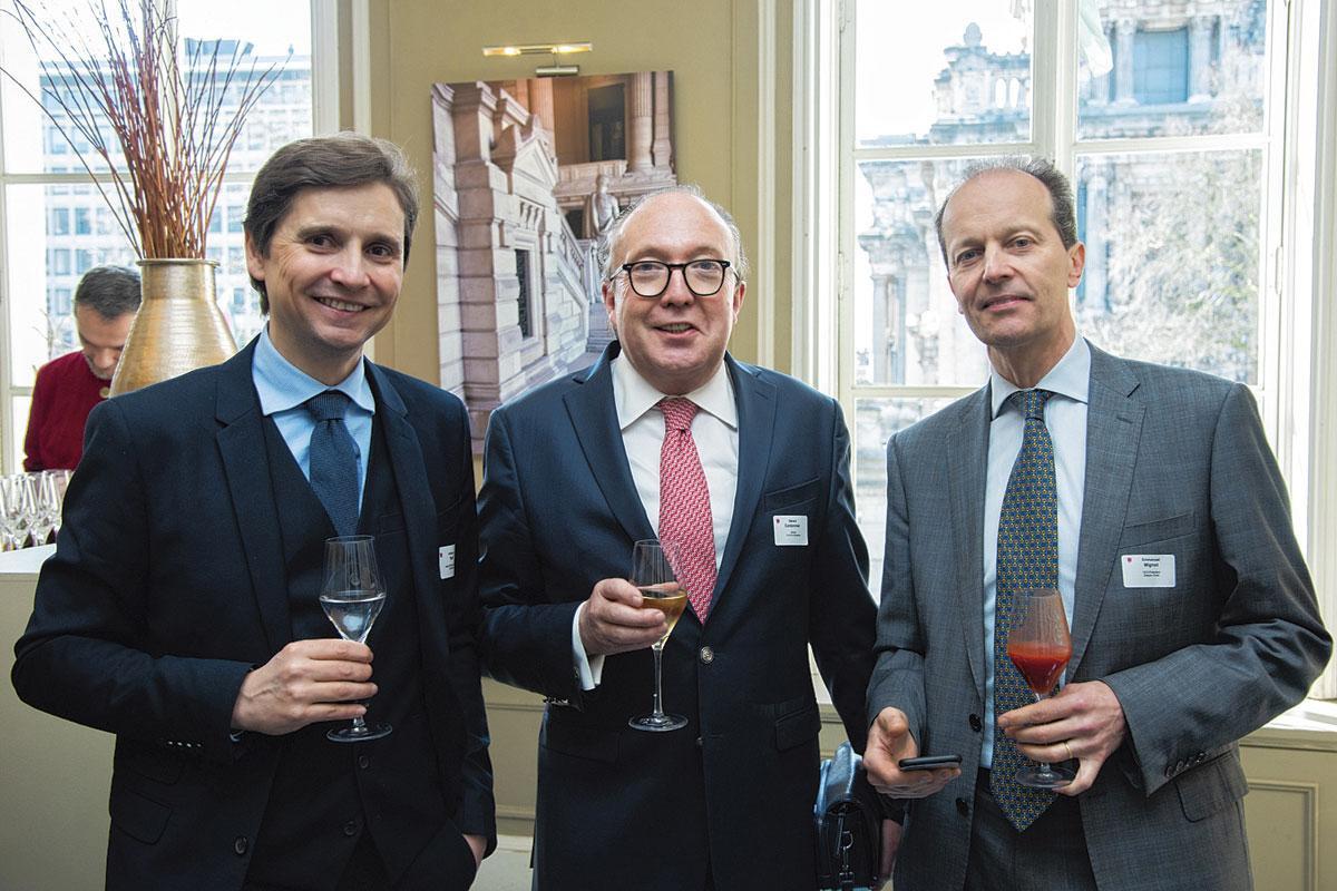 Anthony Wolf, head of financial services chez Sia Partners, Gérard Cordonnier, partner chez Co & Co Consulting, et Emmanuel Mignot, CEO de Belgian Shell.