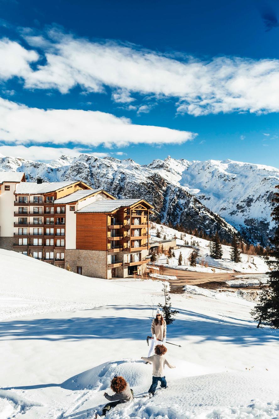 Le nouveau resort de La Rosière, dans les Alpes françaises.