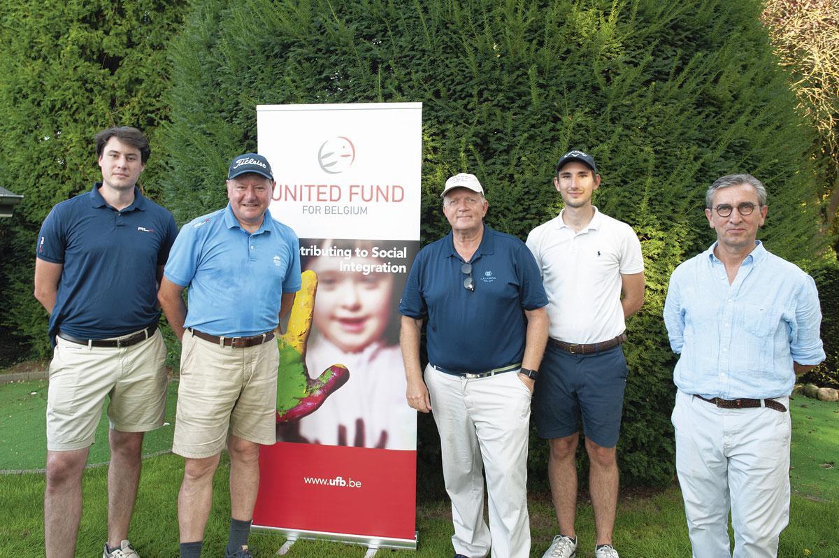 Thomas et Chris Van Olmen, respectivement analyste Conac/AG Insurance et partner chez Van Olmen & Wynant, Michel Vermaerke, gérant d'Alio Consilio, Pieter Van Olmen, consultant chez EY, et Dirk Luyten, président de United Fund for Belgium.