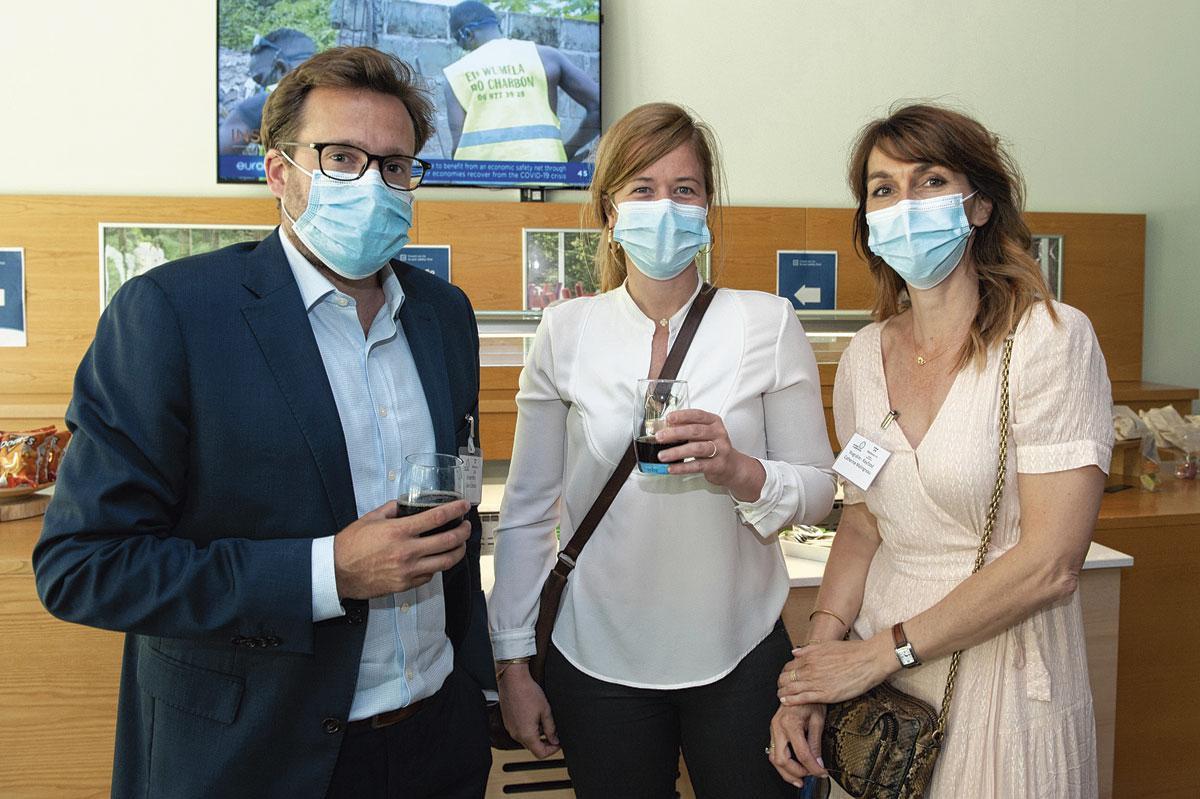 Gilles Colson, head of international affairs chez GreenWin, Sophie Bourez et Catherine Malingreau, respectivement project manager et conseiller scientifique et réglementaire de Wagralim.