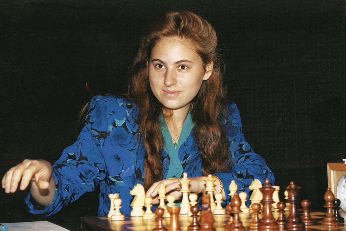 Judit Polgár,           la seule joueuse à être entrée dans le top 10 mondial.