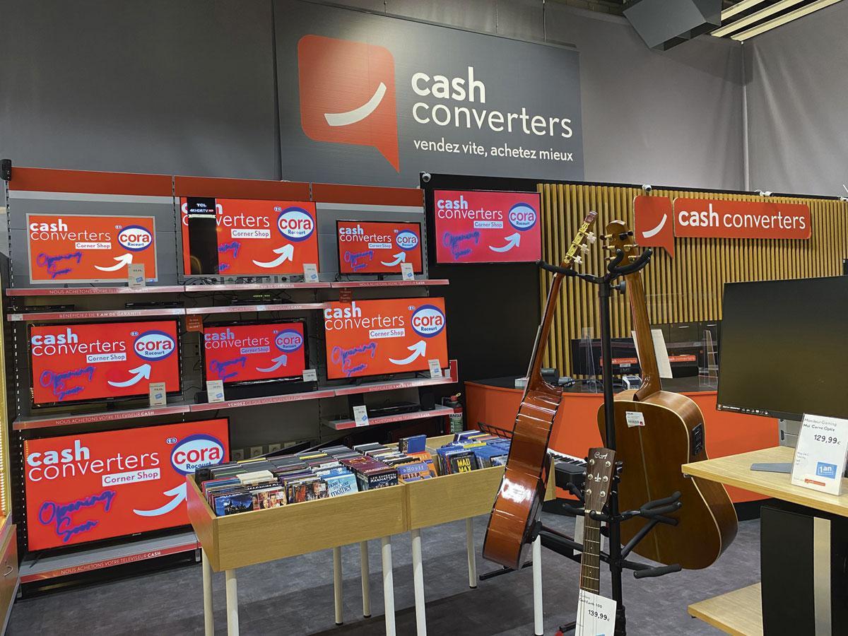 Cora s'est lancé dans la seconde main en partenariat avec Cash Converters qui a ouvert un premier shop-in-the-shop dans l'hypermarché de Rocourt.